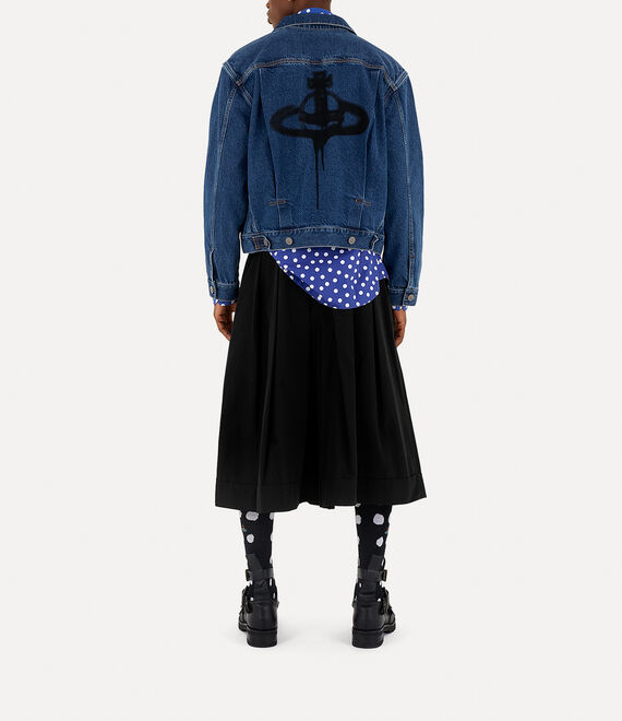 Vivienne Westwood Spray Orb Marlene Jacket in BLUE